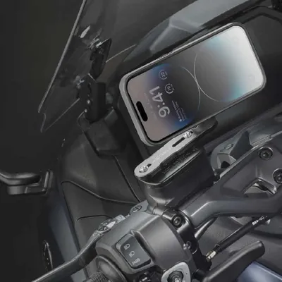 Produktbild von Interphone QUIKLOX - HALTERUNG FUR DEN DECKEL DER BREMS, Handy/Smartphone, Passive Halterung, Fahrrad / Auto, Motorrad, Roller, Schwarz