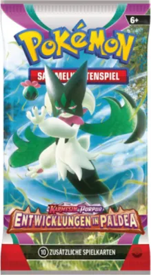 Produktbild von Pokémon Karmesin & Purpur Entwicklungen in Paldea Booster (deutsch)