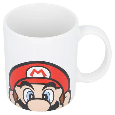 Zdjęcie produktu dla Stor Super Mario, Pojedyńczy, 0,325 l, Kubek, Uniwersalne, Biały, Wielobarwny, Ceramika