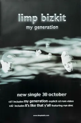 Productafbeelding van Limp Bizkit - My Generation 2000 - Poster - 48x71 cm