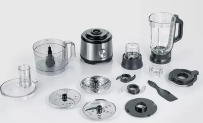 Immagine prodotto di Severin KM3892 Küchenmaschine Edelstahl-gebürstet-schwarz (KM3892)