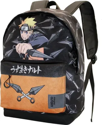 Produktbild von Karactermania Naruto Shippuden Uzumaki Rucksack 44 Cm Schwarz  Schwarz One Size