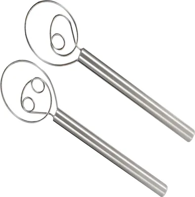 Image de Fouet à pâte en acier inoxydable 304 Mélangeur à spirale Cuisine Mélangeur Outils de boulangerie Accessoire