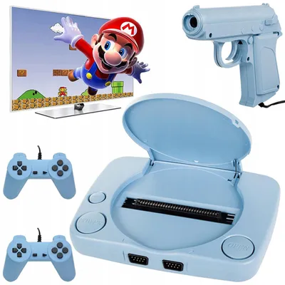 Produktbild von Verk 18253 Retro-TV-Spielekonsole, 9.999 Spiele, blau