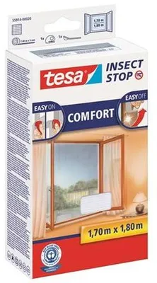 Obrázok produktu pre Sieťka proti hmyzu, na okno, samolepiaca, 1,3 x 1,5 m, TESA "Comfort", biela