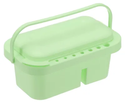 Pinselreiniger mit Farbpalette, Organizer, Grün, 22,7x13,3x11,4 cm