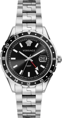 Produktbild von Versace Herren Uni Uhr Armbanduhr Edelstahl Hellenyium GMT V11100017