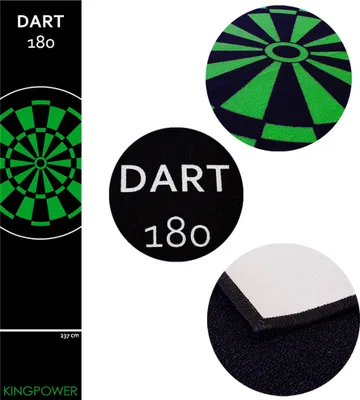 Produktbild von Dart Darts Teppich Dartteppich Dartmatte 290x60 cm Steeldart Dartpfeile Dartboard Zubehör Abwurflinie Schutz Gummi Dartscheibe verschiedene Designs Kingpower, Design:Design 12