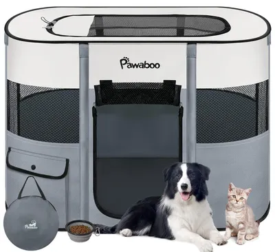 Immagine prodotto di Trasportino portatile per cani - Grigio, impermeabile e traspirante, taglia M