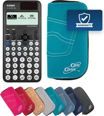 Produktbild von Casio FX-810 DE CW Taschenrechner mit Schutztasche türkis