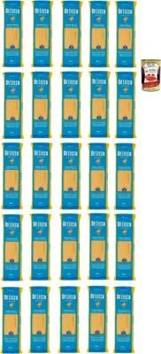 Produktbild von De Cecco Fettuccelle N°6 100% Italienisch Pasta Nudeln 24x 500g + Italian Gourmet Polpa 400g