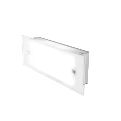 Immagine prodotto di Applique Contemporanea Brick Metallo Bianco Vetro Satinato 2 Luci E27 42Cm