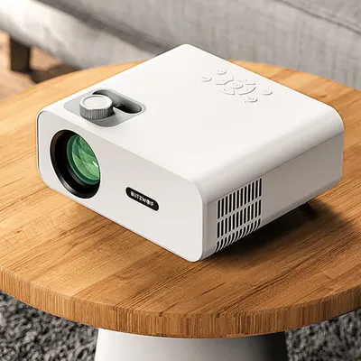 Produktbild von LED projektor, fyzický projektor s rozlišením 1080P, 9000 lumenů, Bluetooth 5.0, přenosný, kompatibilní s TV stickem, chytrým telefonem, USB, AV, domácí kino video
