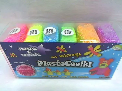 Zdjęcie produktu dla Masa Plastyczna PlastoCoolki Świecące 6 Kolorów