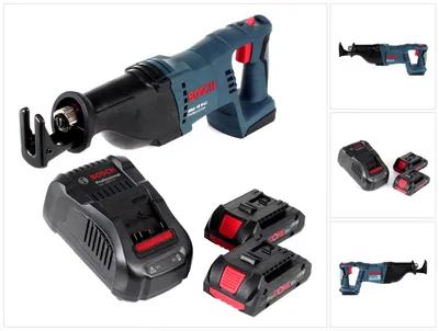 Produktbild von Bosch GSA 18 V-Li Akku Säbelsäge 18V + 2x Akku 4,0Ah + Ladegerät