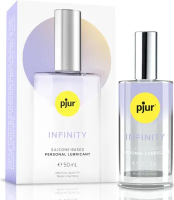 Produktbild von Pjur - Gleitgel Infinity in eleganter Glasflasche - Inhalt 50ml, silikonbasiert - 13965-01