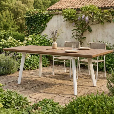 Productafbeelding van Tuinmeubel Keter Harmony, uitschuifbaar, wit / cappuccino