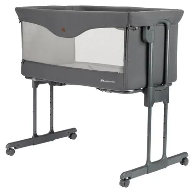 Produktbild von Bebeconfort Amara, Beistellbett Baby, 0– 6 Monate, 0–9 kg, Co-Sleeper, 2-in-1 Beistellbett & Stubenwagen, Tinted Graphite