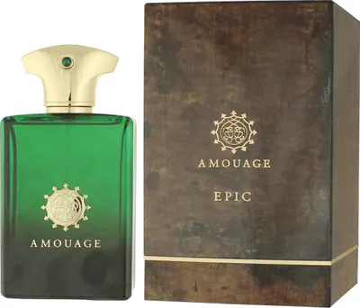 Produktbild von Amouage Epic, Männer, 100 ml, Myrtle, Mace, Safran, Kreuzkümmel, Kardamom, Olibanum, Muskatnuss, Rosa Pfeffer, Geranium, Myrrhe, Oud, Castoreum, Cedar (scent), Olibanum, Leder, Moschus, Patschuli, Sandelholz, Spray