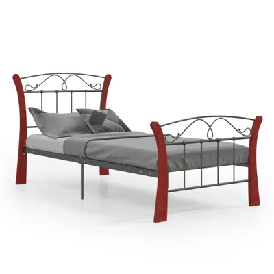 Obrázok produktu pre vidaXL Posteľný rošt čierny kov 90x200 cm