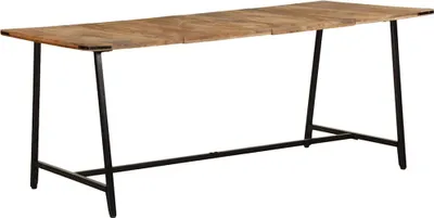 Produktbild von Esstisch 180x90x75 cm Massivholz Mango, Design Esstische Neu