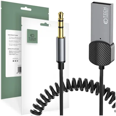Image de Tech-Protect Ultraboost Bluetooth Cable Aux Audio Adapter Gray