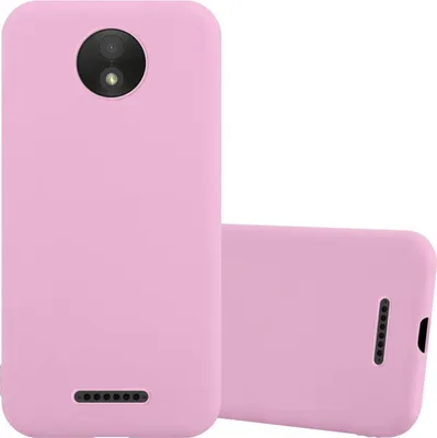 Obrázok produktu pre Cadorabo puzdro pre Motorola MOTO C ochranné puzdro v ružovej farbe puzdro na mobilný telefón TPU silikónový kryt
