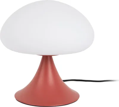 Produktbild von Leitmotiv - Tischleuchte Hongo - Roter Ocker - Ø20cm Tischlampe - Nachttischlampe, Wohnzimmer, Schlafzimmer