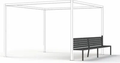Produktbild von Siena Garden SCHATTENMANUFAKTUR®, Bank 150 cm P11695 300 cm