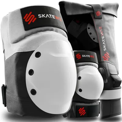 Produktbild von SKATEWIZ Profi Skater Schutzausrüstung für Erwachsene & Jugendliche mit Neopren-Sleeves