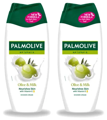 Produktbild von 2 x Palmolive Naturals Olive & Milk Duschcreme - 250 ml - Vorteilspackung - 2 Stücke