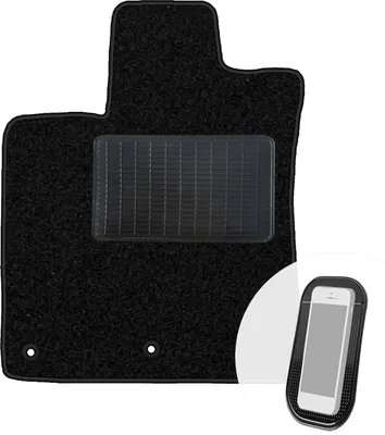 Produktbild von moto-MOLTICO Fahrer Fußmatte Auto Velours Fahrerseite Autoteppiche Schwarz Fahrermatte 1-teilig passend für Nissan Qashqai I 2007-2012