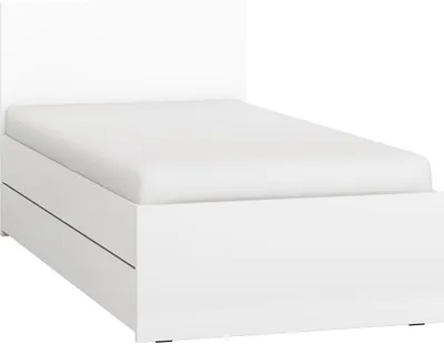 Produktbild von Einzelbett / Gästebett, Farbe: Weiß - Liegefläche: 90 x 200 cm (B x L)