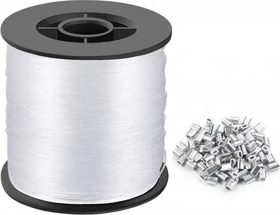 Produktbild von 0,8MM Nylonfaden Transparent Reißfest 200M Durchsichtige Nylonschnur