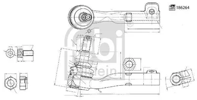 Produktbild von FEBI BILSTEIN Spurstangenkopf Spurstange für BMW 3 Touring (G21) Vorne Links 186264