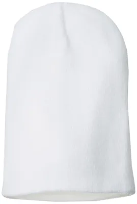 Image de Bonnet Clotth unie, modèle GERM-FD03, couleur blanche, taille unique, idéal pour les conditions froides