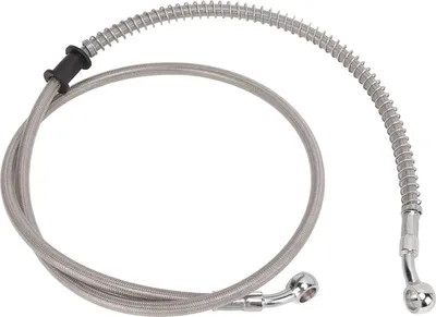 Zdjęcie produktu dla Przewód hamulcowy do motocykli, ciche hamowanie, dobra izolacja termiczna, splot stalowy, do większości motocykli, 120 cm