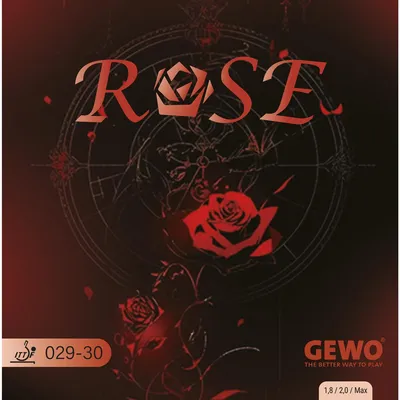 Produktbild von GEWO Tischtennisbelag / Rose / für Offensivspiel / NEU /