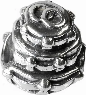 Produktbild von CarloBiagi Bead Charm Schmuck Element Hochzeittorte 925 Echt Silber BBS137