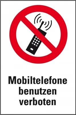 Produktbild von Dreifke® Schild I Verbots-Kombischild Mobiltelefone ... verboten, Kunststoff,...