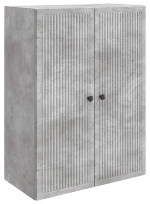Image de Armoire murale vidaXL, gris béton, 66 x 34,5 x 90 cm, aggloméré