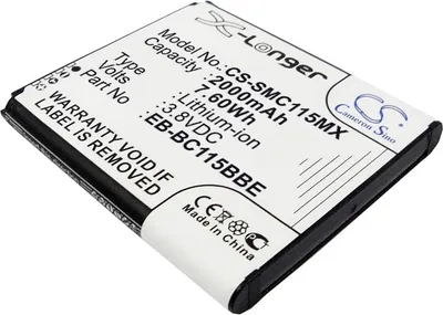Image de TECHTEK Batterie compatible avec [Samsung] Galaxy K zoom, Galaxy K zoom 3G, Galaxy S5 Zoom, SM-C111, SM-C115, SM-C1150ZWAPHN, SM-C1158, SM-C115L remp