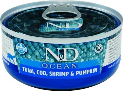 Immagine prodotto di N&D CAT OCEAN Adult Tonno & Merluzzo & Gamberetti & Zucca 70g