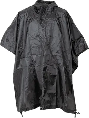 Productafbeelding van MFH Poncho, ripstop materiaal, zwart, ongeveer 144x223 cm