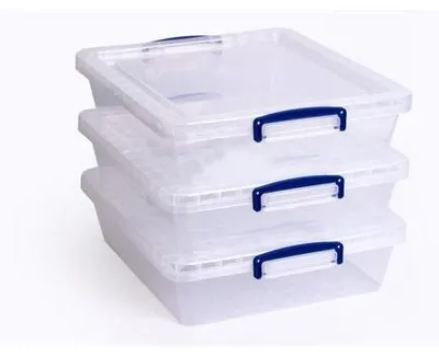 Image de Really Useful Box 10.5CCB-PK3 Really Useful Box Aufbewahrungsboxen 3x 10,5 l transparent 38,3 x 46,0 x 11,3 cm, 3 St.