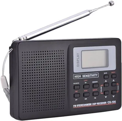 Image de Radio portable - Petite radio d'urgence - Radio FM/AM portable - Mini-lecteur radio - Radio portable pour les situations d'urgence