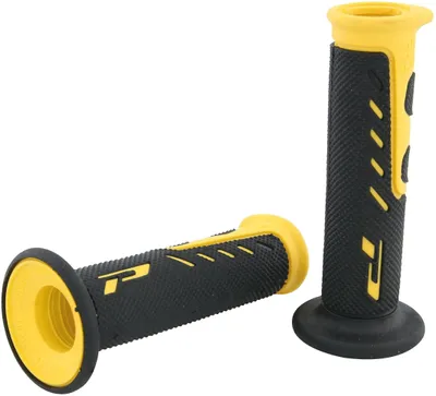 Produktbild von Progrip Griffgummi 725 Gelb / Schwarz Offen Paar Ø22/25mm Länge 122mm