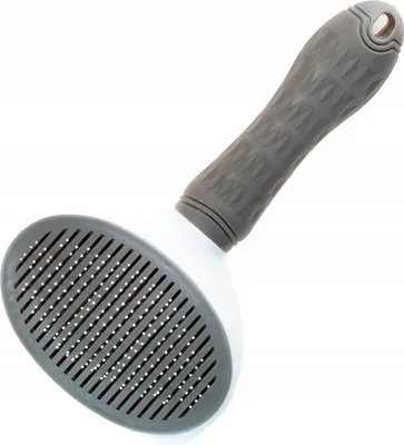 Image de Brosse Pour Chiens Nelson-X Avec Bouton Pour Un Nettoyage Facile