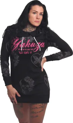 Obrázek produktu pro Dámské mikinové šaty Yakuza Big SRB Long Tail Lite, černé, XS