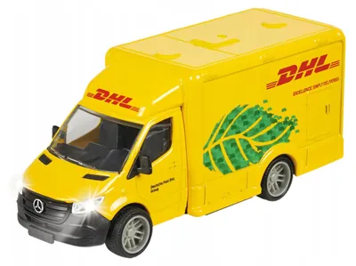 Produktbild von Majorette Mercedes-Benz Sprinter DHL Modell mit Licht und Sound